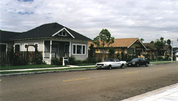 Looking down Atchison Street from Citrus Park