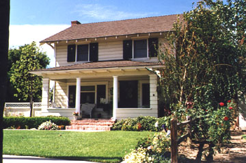 1923 Colonial Revival from Floral Park section of Santa Ana