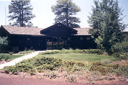 A six-car garage was built in 1914. The Riordans were unsure if the automobile would be a success, so tether rings for horses were added in case the car fad faded. Now it's the visitors center.