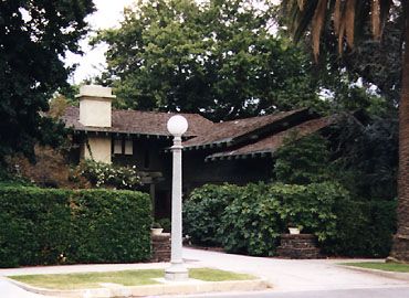 Former gardener's quarters on Blacker estate, 1208 Wentworth Avenue, 1907. In addition to the Blacker house, Greene and Greene also designed a garage, gardener’s cottage, greenhouse and pergola. Eventually the major portion of the Blacker property was sold, and the garage and gardener’s cottage turned into separate residences.