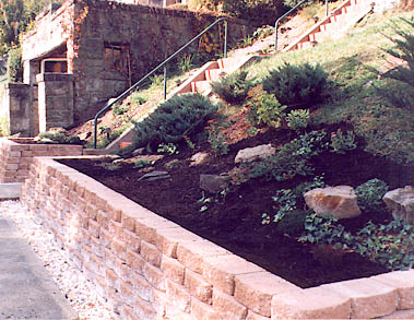 Wall built! This was scary for us since we'd never built a wall before and it was visible to everyone.