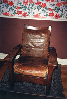 Gustav Stickley 1904 Morris chair with adjustable back.